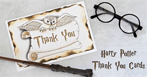 Harry Potter Thank You Card Free Printable