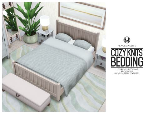Cozy Knits Luxurious Bedding At Simsational Designs Sims 4 Updates