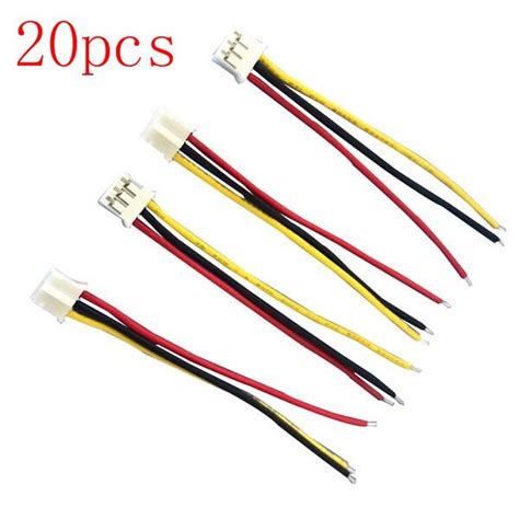 New 20pcs 3pin 3line Terminal Wires Electronic Wire Single Head Circuit