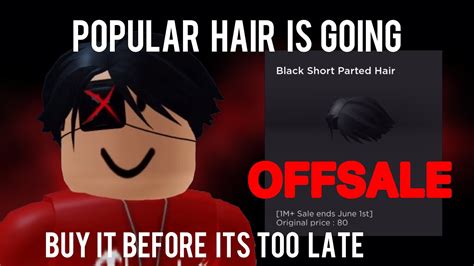 Popular Hair Is Going Offsale In Roblox Youtube