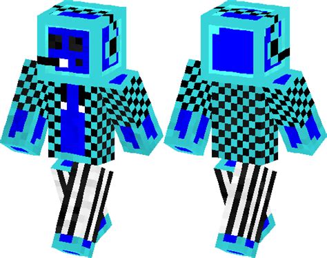 Blue Slime Gamer Minecraft Skin Minecraft Hub