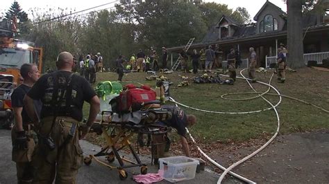 Fire Ravages Chester County Home Volunteer Injured In Response 6abc