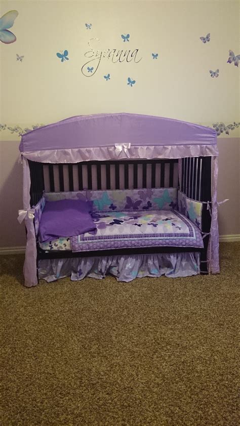 Toddler Bed Converted From Crib Found The Cute Canopy At Ross