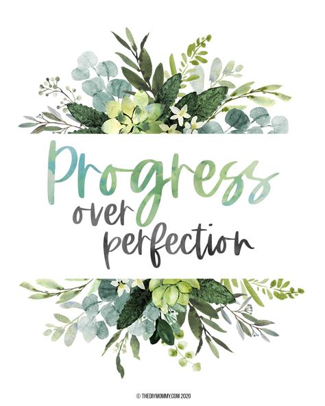 Progress Over Perfection Free Printable Art And Mobile Background