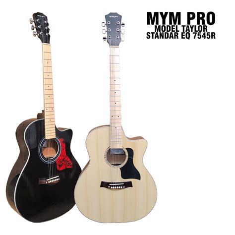 Promo Gitar Akustik Elektrik Mym Pro Eq 7545r Standar Lazada Indonesia