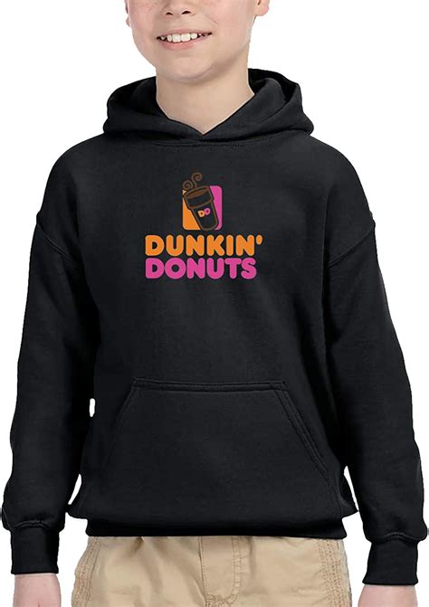 Dunkin Donuts Casual Pullover Hooded Sweatshirt With
