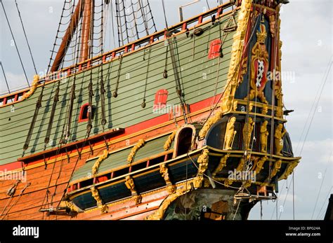 Lelystad Replica Batavia Voc 1628 Boat Sailing Ship Stock Photo Alamy