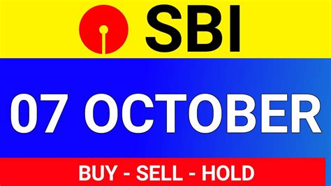 Monthly and daily opening, closing, maximum and minimum stock price outlook with smart technical analysis. SBI, 07 october target । Sbi share news । Sbi share price ...