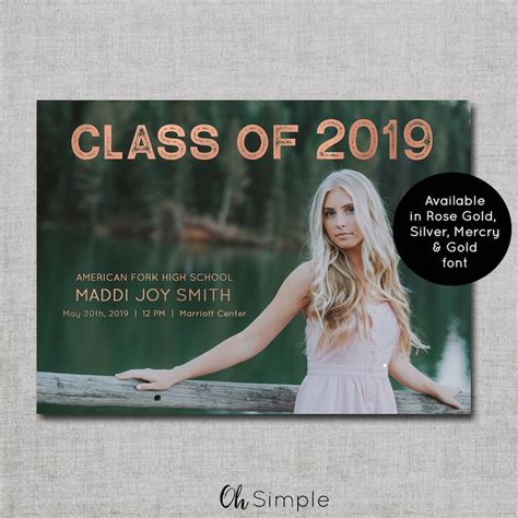 Class Of 2021 Graduation Invitations Photo Graduation Etsy