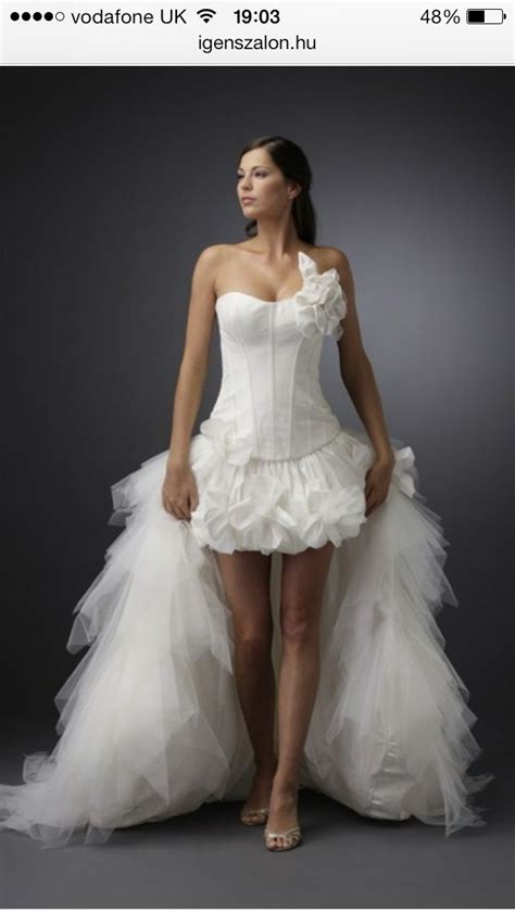 White Strapless High Low Ruffle Tiered Tulle Wedding Dress Artofit