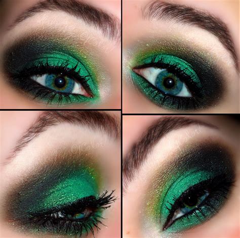 Green With Envy Eyeshadow For Blue Eyes Crazy Eye Makeup Colorful