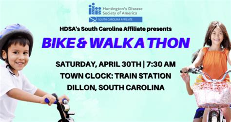 Huntington Disease Bike And Walkathon To Be Held In Dillion Sc