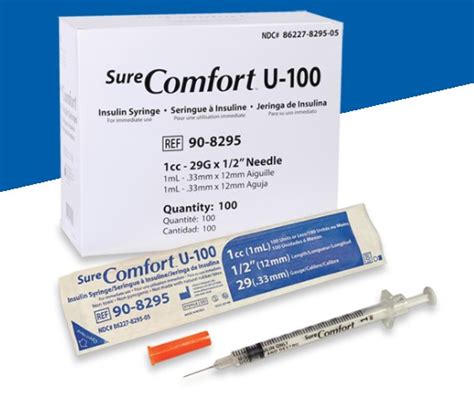 Allison Medical Surecomfort U100 Insulin Syringes Individually Wrapped