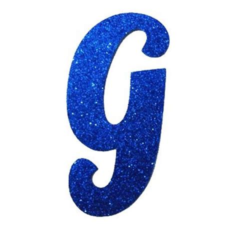 Lletra Cursiva Em Gliter G Azul Carregando Lettering Alphabet
