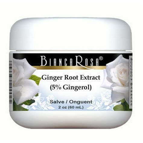 ginger root extract 5 gingerol salve ointment 2 oz zin 514361