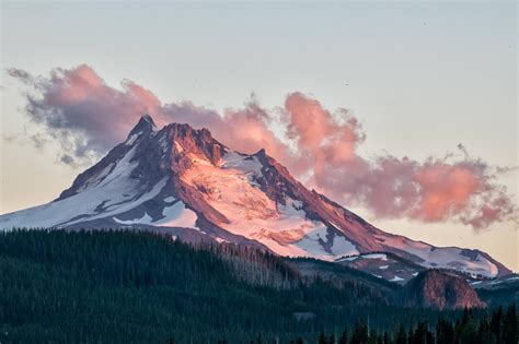 Expose Nature Mount Jefferson Oregon During A Sunset Oc 2000x1333