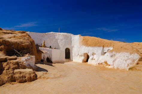 Traditional Berber House Near Matmata In Sahara Desert Tunisia Africa