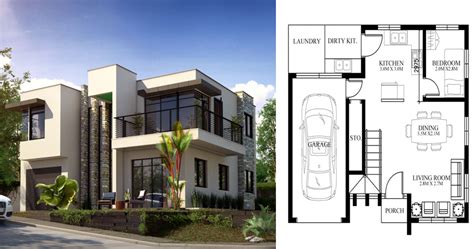 Modern House Design Floor Plan ~ 3d Floor House Plan Luxury Model