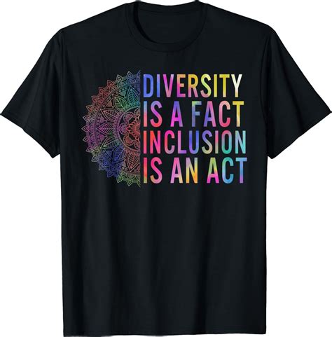 Diversity Fact Inclusion Act Anti Racism Equality Advocate T Shirt