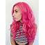 Hot Pink  Long Layers Vibrant Hair Styles Beauty