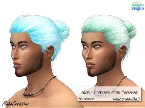 The Sims Resource Anto Blackout Hair Recolor Mesh Needed