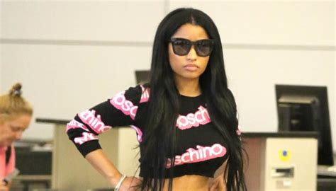 Concrete Catwalk Nicki Minaj Has A Sexy See Through Moment At Lax