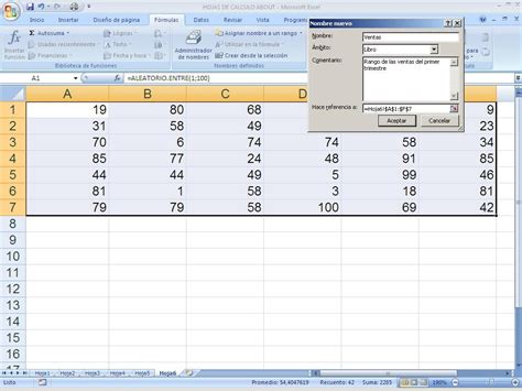 Seleccionar Un Rango En Excel