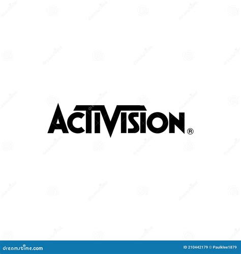 Activision Logo Editorial Illustrative On White Background Editorial