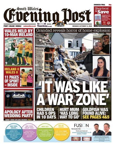 Search 15 million welsh newspaper articles. South Wales Evening Post-October 12, 2020 Newspaper