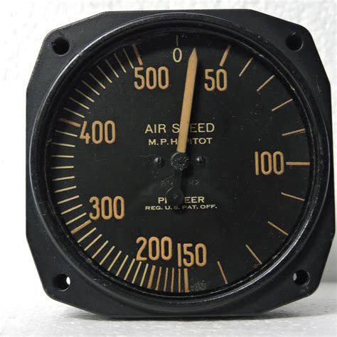 Airspeed Indicator 500mph Army Type D 7 Us Army Air Corps Wwii