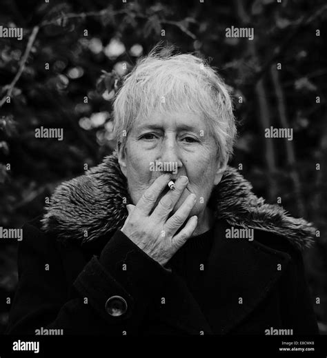 Old Lady Smoking Cigarette Hi Res Stock Photography And Images Alamy