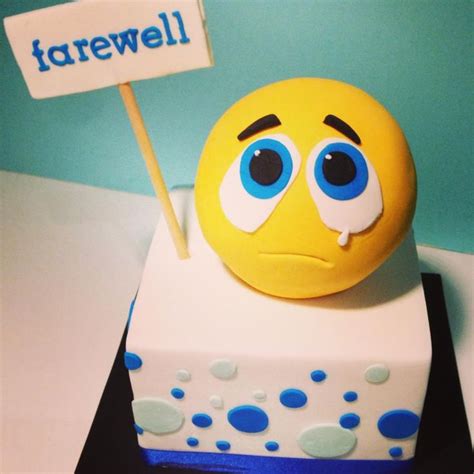 Farewell cake for a colleague leaving work today. Employee Leaving Farewell Message on cake | just b.CAUSE