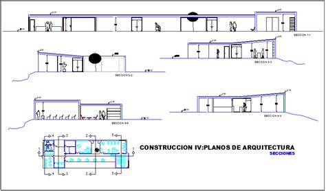 Hotel Section View With Different Axis Dwg File Cadbull Axis Autocad