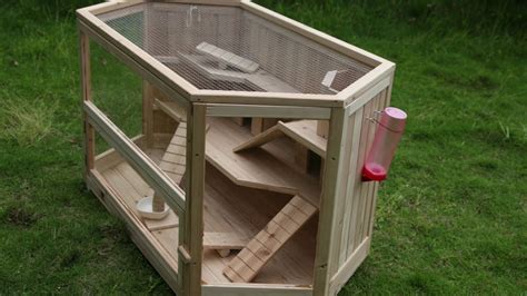 Extra Large Deluxe Wooden 3 Tier Hamster Mansion Cage