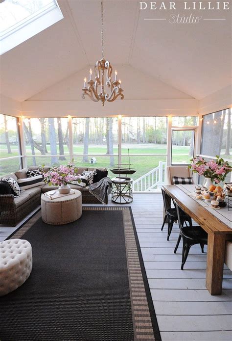 Our screened in back porch doesn't really have a lot going for it. The Other Side of Our Porch | Screened in porch furniture ...