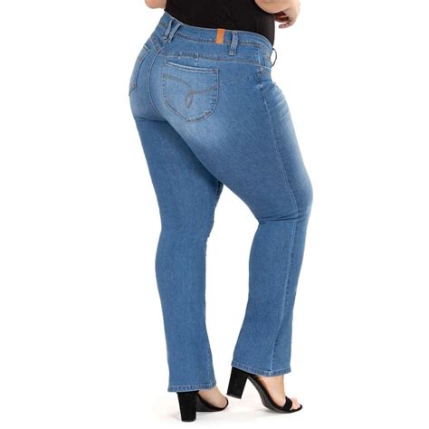 Ymi Womens Wannabettabutt Plus Size Boot Cut Jeans