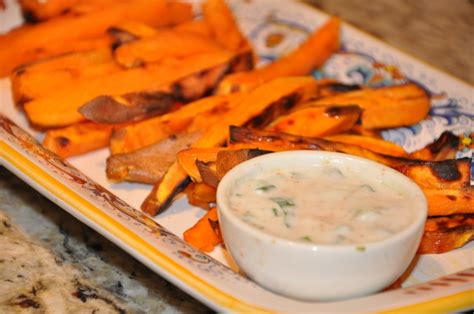 Serving size about 2/3 cup sweet. Sweet Potato Fries with Chipotle-Maple Dipping Sauce ...