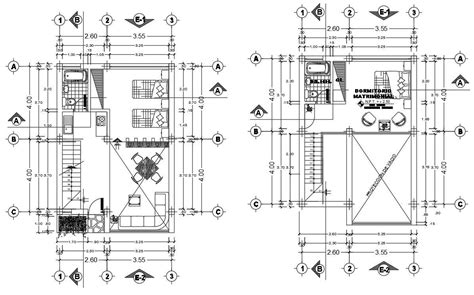 6x10 Meter Small House Plan Cad Drawing Download Dwg File Cadbull
