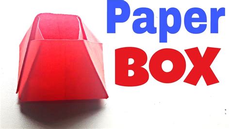 How To Make A Paper Box । Diy Origami Paper Box ।diy Paper Craft Youtube