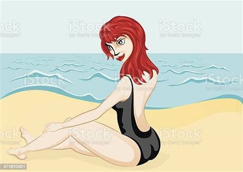Beauty At The Beach Stock Illustration Download Image Now Adult
