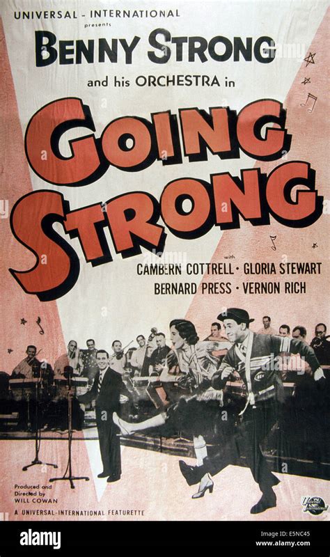 Going Strong Benny Strong And His Orchestra 1940s Stock Photo Alamy