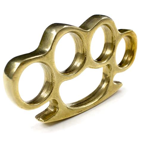Solid Brass Knuckle Duster Self Defense Brass Knuckles Classic