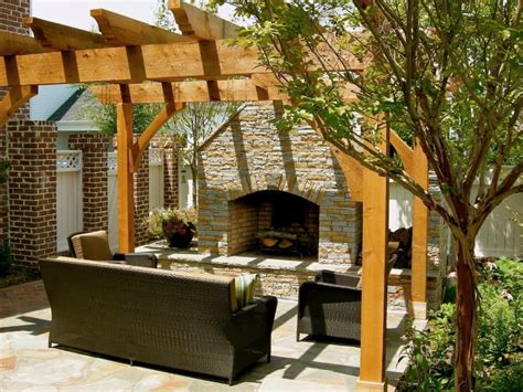 40 Best Patio Designs With Pergola And Fireplace Covered Outdoor Living Space Ideas