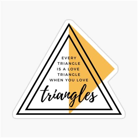 Love Triangle Sticker For Sale By Lucraw Redbubble