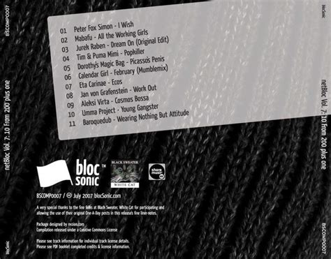 Various Artists Netbloc Volume 7 10 From 200 Plus One Blocglobal