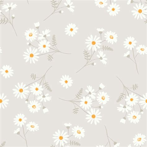 Sketched Daisies Peel And Stick Removable Wallpaper Love Vs Design