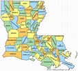 Louisiana Parish Map | Louisiana County Map