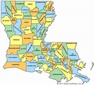 Louisiana Parish Map | Louisiana County Map