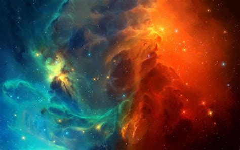 Spheres Wallpaper K Cosmos Nebula Colorful Glowing Rainbow Space