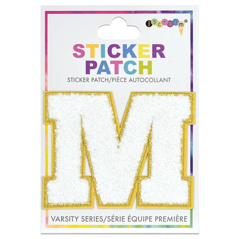 M Initial Varsity Sticker Patch